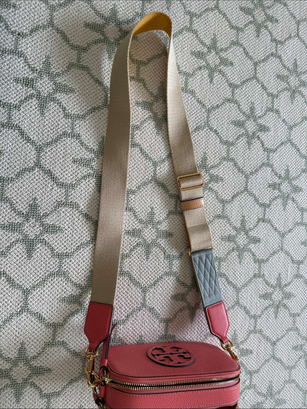 Tory Burch Mini Miller Crossbody Bag in Coral - Picture 9 of 9